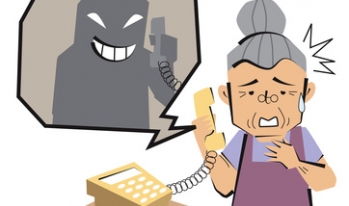 Scammers call old woman Scammers call old woman