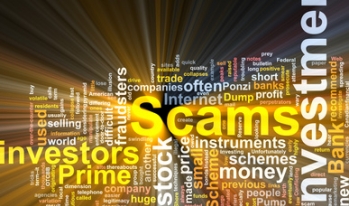 Collection of financial scam words Collection of financial scam words