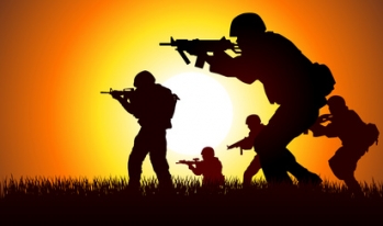 Soldiers going to war Soldiers going to war