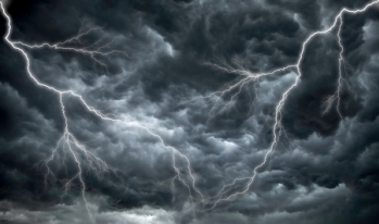 a storm with lightning a storm with lightning
