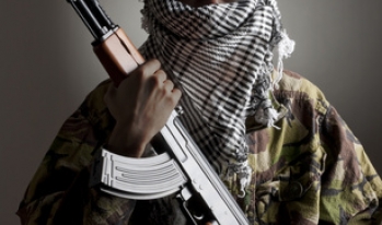 masked terrorist with gun masked terrorist with gun