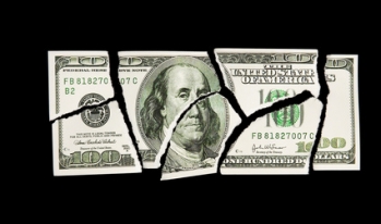 torn one hundred dollar bill torn one hundred dollar bill