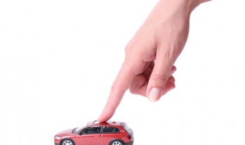 A finger on a car A finger on a car